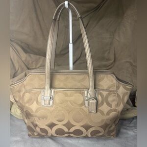 Coach F25501 Taylor Op Art Alexis Carryall Shoulder Tote